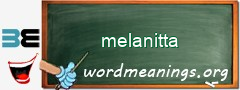 WordMeaning blackboard for melanitta